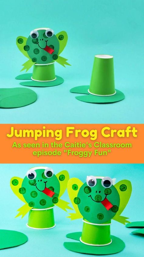 Jumping Frog Craft- Kids Crafts- Arts and Crafts- Preschool Spring Fun- Frogs [Video] in 2022 | Preschool crafts, Craft activities for kids, Frog crafts Prek Frog Crafts, Frog Activities For Preschool Crafts, Hopping Frog Craft, Frog For Preschool, Frog Craft With Party Blower, Frogs For Preschoolers, Hopping Activities For Preschoolers, Preschool Frog Art, Frog Activity For Kids