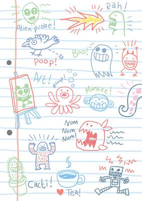 Squid Bits!: Daily Comic! Doodle Elements, Basquiat Art, Notebook Doodles, Desain Buklet, 그림 낙서, Diy Iphone Case, Hiasan Bilik, I'm Bored, Seni Cat Air