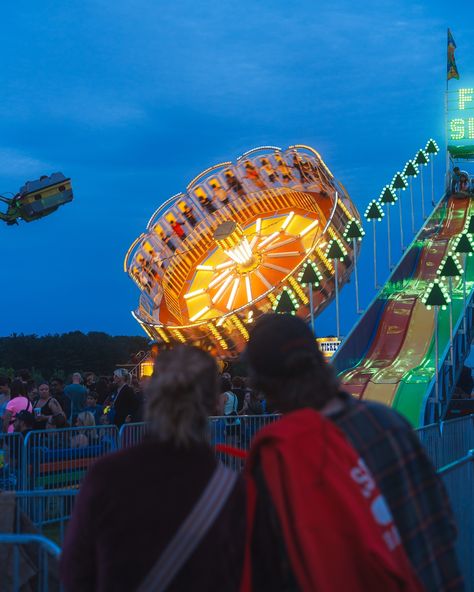 Americana // A night spent at a small town carnival Small Town Carnival, Bell Tower, County Fair, Saturday Night, Small Town, Small Towns, Night Club, Carnival, Tower