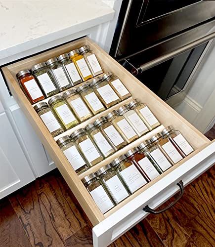 Aaliyah's Amazon Page Spice Rack Tray, Spice Drawer Organizer, Organize Kitchen Spices, Acrylic Drawer Organizer, Seasoning Jars, Kitchen Spice Rack, Spice Organization Drawer, Kitchen Spice Racks, Acrylic Drawers