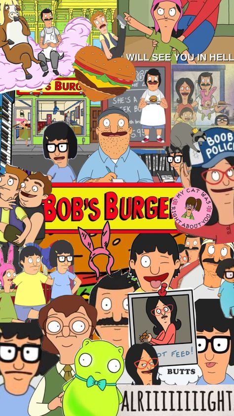 Bobs Burgers Thanksgiving Wallpaper, Bobs Burgers Aesthetic Wallpaper, December Collage, Ghibli Collage, Heart Foods, Bobs Burgers Wallpaper, Widgets And Wallpaper, Cute Wallpapers For Phone, Bobs Burgers Funny