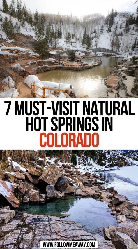 Seven Falls Colorado Springs, Colorado Springs Things To Do, Hot Springs In Colorado, Hot Springs Colorado, Wyoming Trip, Frisco Colorado, Hiking Colorado, Natural Hot Springs, Littleton Colorado