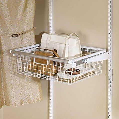 Rubbermaid Closet Organizer, Rubbermaid Closet, Closet Organizer Kits, Sliding Storage, Organiser Son Dressing, Closet Clothes Storage, Closet Organizer With Drawers, Closet Drawers, Closet Accessories