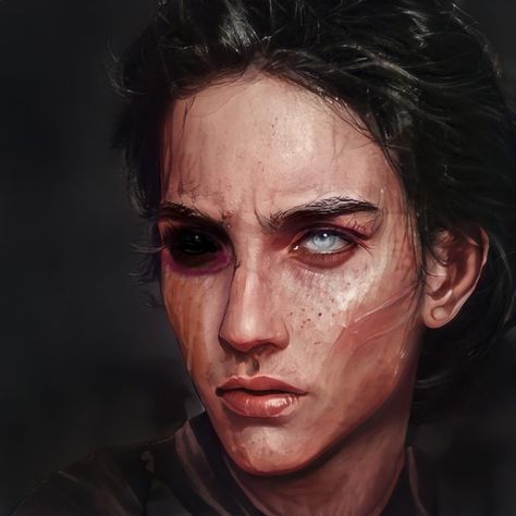 ai generated image of a young man with facial scars who is missing an eye Burned Character Design, Scarred Character Design, Face Scar Art, Scarred Face, Wax Artist, Npc Art, Facial Scars, Male Doctor, Book Theme