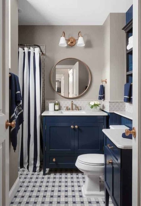 22 Best Taupe Bathroom Ideas » HomeDecorFull Gray And Blue Bathroom Ideas, Beige And Blue Bathroom, White And Tan Bathroom, Taupe Bathroom Ideas, Navy Bathroom Ideas, Navy Blue And Grey Bathroom, Tan Bathroom Ideas, Blue Grey Bathroom, Tan Bathroom