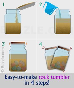 How to Make a Rock Tumbler at Home | Rock tumbler, Rock tumbling, Jar crafts Rock Tumbling, Rock Tumbler, Folding Origami, Sea Glass Crafts, Stone Crafts, Mason Jar Diy, Mason Jar Crafts, Diy Tips, Nature Crafts