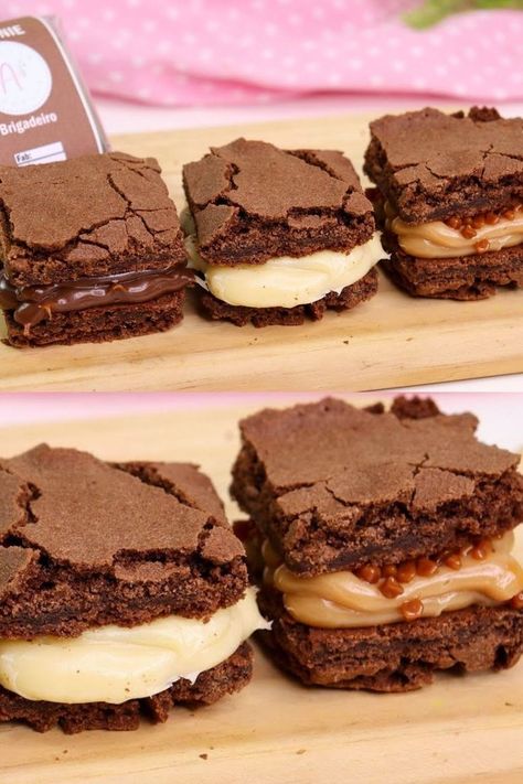 FAÇA E VENDA: BROWNIES RECHEADOS | Neste vídeo da nossa série Especial de Brownies e eu vou te ensinar como fazer o Brownie Recheado, o produto mais vendável da confeitaria! Eles saborosos e fáceis de fazer. Além disso eles podem ser vendidos nas datas comemorativas, no delivery ou mesmo na revenda para comércios. #brownierecheado #chocolate #brownie #façaevenda #socws #sobremesas Brownies