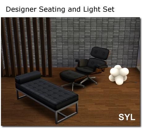 eryt96's Designer Seating and Light set Sims 3 Living Room, Eames Lounge Chair, Eames Chair, Room Set, Sims 3, Living Room Sets, Chair Design, Sims 4, Furniture Sets