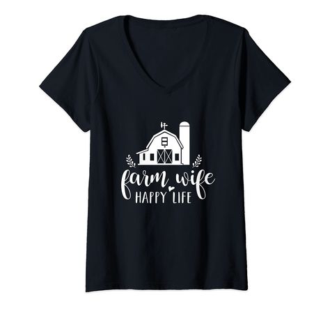 PRICES MAY VARY. Finding a fabulous item for yourself or your beloved one who lives in harmony with nature and animals? Then, look no further, this Farm Wife Happy Life tee is what you need to grab now! Funny, Barn, Farm Life Outfit, Farmer’s Wife Outfit, Farmer, Farming, Farmer Life, Farm Life, Farm Girls, Country Girls, Country Farm Style, Farm Style, Top For Her, Top For Him, Farm Girl Outfit, Farm Girl Tee. Lightweight, Classic fit, Double-needle sleeve and bottom hem Farm Girl Outfits, Farmer Life, Farm Wife, Farm Clothes, Happy Wife Happy Life, Farm Style, Country Farm, Farm Girl, Girls Tees