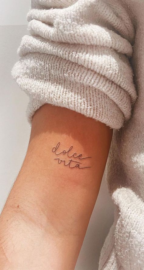 500 Tattoo, Italy Tattoo, Handwriting Tattoos, Italian Tattoos, Unique Tattoos For Women, Private Tattoos, New Tattoo Designs, Best Tattoos For Women, Small Arm Tattoos