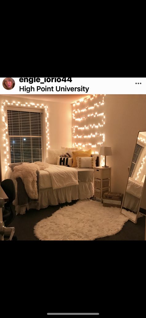 High Point University Dorm, High Point University, University Dorm, University Dorms, Dorm Room Inspiration, High Point, Box Fan, Dorm Room, Room Inspiration