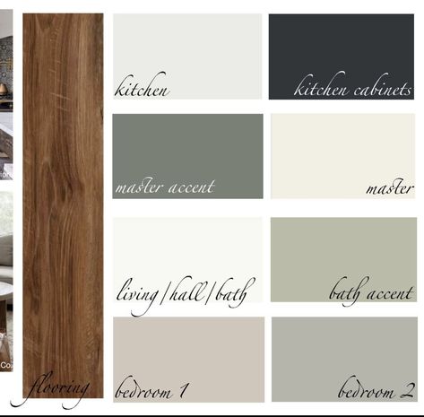 Interior Wood Paint Colours, Flooring Colours Color Schemes, Home Color Schemes Interior Neutral, Modern Farmhouse Living Room Paint Color Sherwin Williams, Modern Transitional Color Palette, Rustic Modern Farmhouse Living Room Color Schemes, Home Color Palettes Interior, Color Scheme For House Interior, Rustic Modern Color Scheme