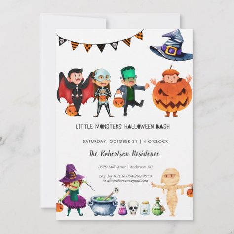 Halloween Party Birthday, Halloween Invitations Kids, Halloween Invitaciones, Kids Halloween Party Invitations, Halloween Birthday Party Invitations, Halloween Infantil, Kids Halloween Party, Halloween Birthday Invitations, Halloween Party Invitation