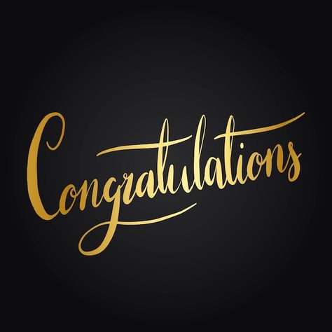 Congratulations typography wording style... | Free Vector #Freepik #freevector #background #business-card #business #gold Congratulations Poster Design, Congratulations Poster, Congratulations Typography, Congratulations Words, Congratulations Pictures, Congratulations Images, Congratulations Quotes, Congratulations On Your Wedding, Congratulations Banner