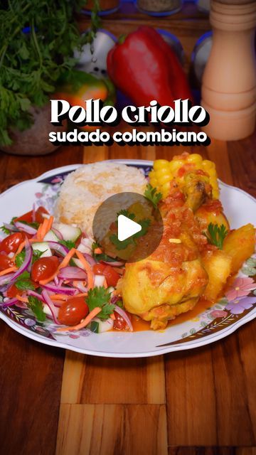 Maleja Bestial | Recetas | Desafío CaracolTV on Instagram: "Sudado de pollo criollo, una delicia de almuercito casero, hecho al mejor estilo Colombiano 🇨🇴 ¿Qué tanto les gusta a ustedes los sudados? 🤤  ✅ Ingredientes:   - 3 muslos de pollo criollo  - 1 mazorca  - 400g de yuca  - 500g de papa sabanera  - 340g de arracacha  - 3 dientes de ajo  - 130g de cebolla cabezona  - 600g de tomates rallados bien maduros  - 60g de pimentón  - 1 ramita de cilantro  - Sal al gusto  - Aceite achiotado  - Comino al gusto - Pimienta al gusto  - Y mucho amor ❤️  Acompañamiento opcional: Ensalada fresca y arroz.   #sudado #pollo #papa #yuca #guiso #almuerzo #ensalada #colombia #recetas #recetasfaciles #arroz #bogota #cali #barranquilla" Chicken Parts, April 16, Cilantro, Diet, Chicken, On Instagram