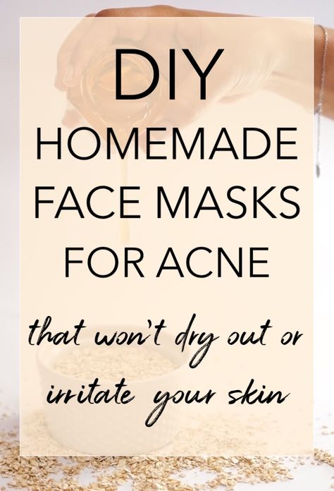 DIY Face Masks For Acne and Oily Skin #homefacemask #diyfacemask #homemadefacemask #acnefacemask #oilyskin #acneprone Homemade Face Masks For Acne, Face Masks For Acne, Masks For Acne, Beauty Treatments Skin Care, Acne Products, Mask For Oily Skin, Acne Overnight, Acne Mask, Diy Beauty Treatments