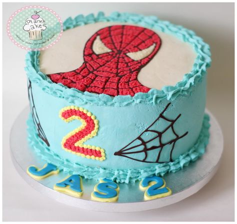 Spiderman - Cake by PlanetCakesHaverhill Cake Kartun, Spiderman Cakes, Cake Designs For Boy, Planet Cake, Cake Designs For Kids, Spiderman Birthday Cake, Fresh Whipped Cream, School Cake, Icing Design