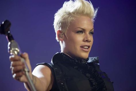 A Guide To P!nk's Many Hairstyles Over The Years Singer Pink Hairstyles, P!nk Hairstyles, Pink Singer Hairstyles, Singer Pink, Pink Hairstyles, Mtv Music Awards, Pink Singer, Mtv Movie Awards, Pink Photo