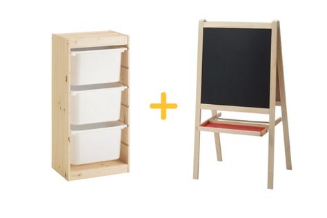 Handyman Services SRC:ikeahackers How to combine #TROFAST storage with art easel: I am desperate for more… lwrestoration.com Book Us Online! Trofast Art Table, Trofast Art Storage, Ikea Easel Hack, Trofast Desk, Ikea Easel, Ikea Mala, Trofast Storage, Kids Art Easel, Trofast Ikea