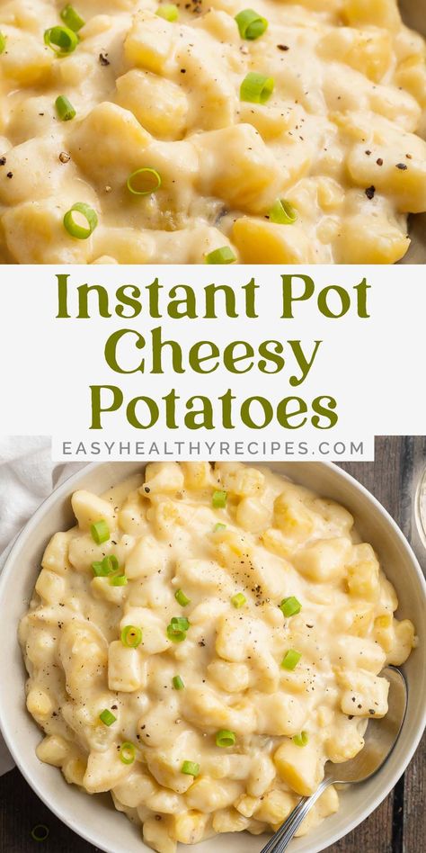 If you like your potatoes creamy and cheesy, you're going to be obsessed with this easy recipe for Instant Pot Cheesy Potatoes. The perfect holiday side dish, and a great way to add richness to the humble potato. Instant Pot Cheesy Potatoes, Potatoes In The Instant Pot, Creamy Cheesy Potatoes, Cheesy Potatoes Recipe, Instant Potatoes, Favorite Meals, Instant Pot Dinner Recipes, Easy Instant Pot Recipes, Cheesy Potatoes