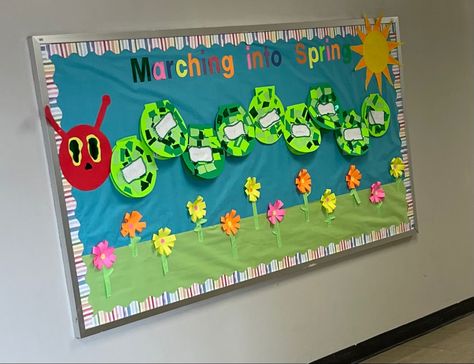 Hungry Caterpillar Bulletin Board, Caterpillar Bulletin Board, English Bulletin Boards, The Hungry Caterpillar, End Of School Year, End Of School, Class Projects, Hungry Caterpillar, Bulletin Boards