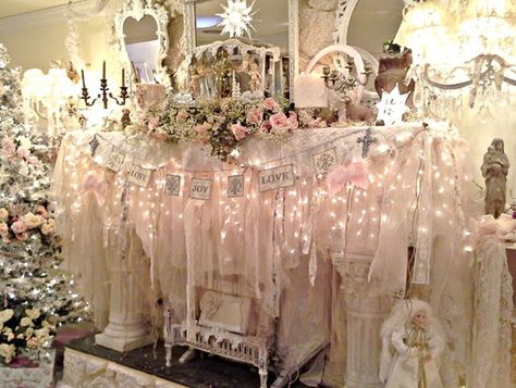 20151127_090457a Mantles Decor, Pink Shabby Chic Christmas, Victorian Room, Shabby Christmas, Christmas Tours, Christmas Mantel, Pink Christmas Decorations, Christmas Pink, Christmas Interiors