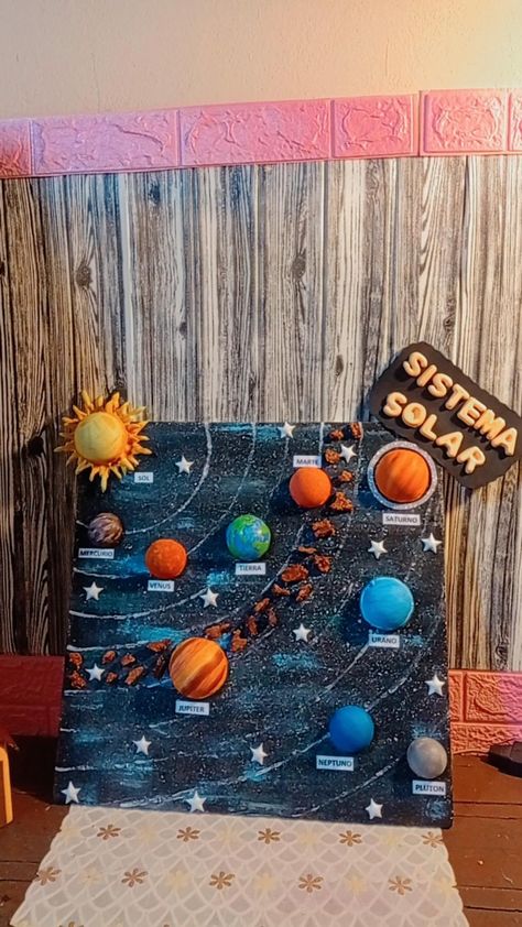 Solar System With Asteroid Belt, Solar System Exhibition, Solar System Model Project, 3d Solar System Project, Science Project Models, Science Exhibition Projects, Solar System Projects For Kids, 3d Solar System, Planet Model