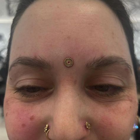 👁️ C U THIRD EYE PIERCING (FOREHEAD DERMAL) DONE BY @mosocelpiercings 14K GOLD JEWELRY FROM @invictus_bodypiercing Soho, Union Square, and Williamsburg 11AM-9PM 7 DAYS A/W🕘 WALK-INZ OR BOOK ONLINE..📕 TATTOOS & PIERCINGS, NO ATTITUDE, NO MISERABLE HOOPS TO JUMP THROUGH....🚫 WALK-INZ WELCOME OR BOOK ONLINE AT ⚔️livebytheswordtattoo.com⚔️ . . . . #foreheaddermal #dermal #dermalpiercing #invictusbodypiercing #bodymod #soho Forehead Dermal Piercing, Forehead Dermal, Third Eye Piercing, Eye Piercing, Dermal Piercing, Union Square, Body Mods, Third Eye, Tattoos And Piercings