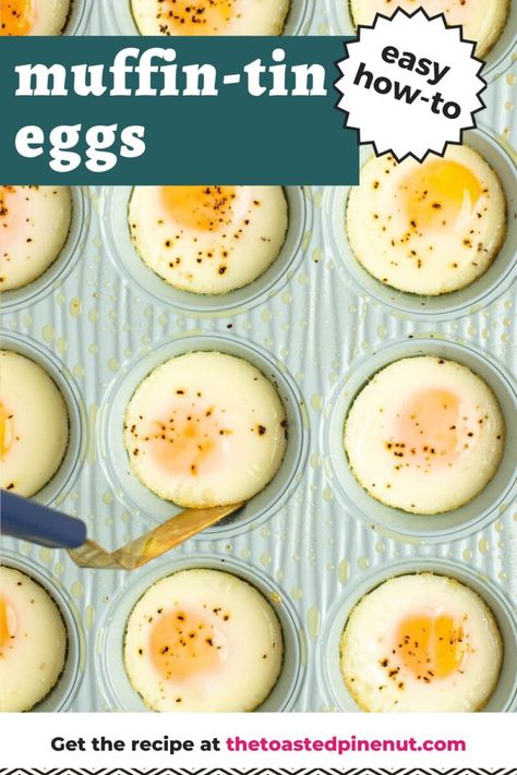 Baking hard-boiled and soft-boiled eggs in a 12-cup muffin tin couldn’t be more simple. The secret is in how long you allow them to cook. Egg Muffin Tin, Boiled Eggs In Oven, Hard Boiled Eggs In Oven, Oven Boiled Eggs, Eggs In A Muffin Tin, Oven Baked Eggs, Eggs In Oven, Egg Calories, Eggs In Muffin Tin