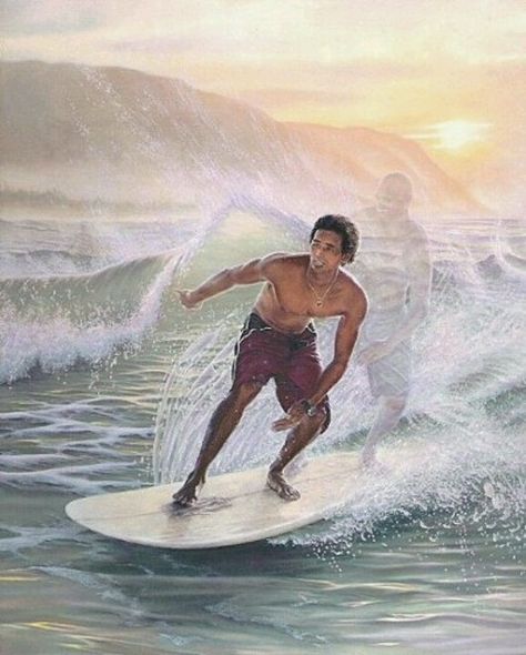 Leo Hone Hawaiian Legends, Hawaiian Artists, Hawaiian History, Hawaiian Dancers, Polynesian Art, Hawaii Art, Hawaiian Art, Hawaii Surf, Polynesian Culture