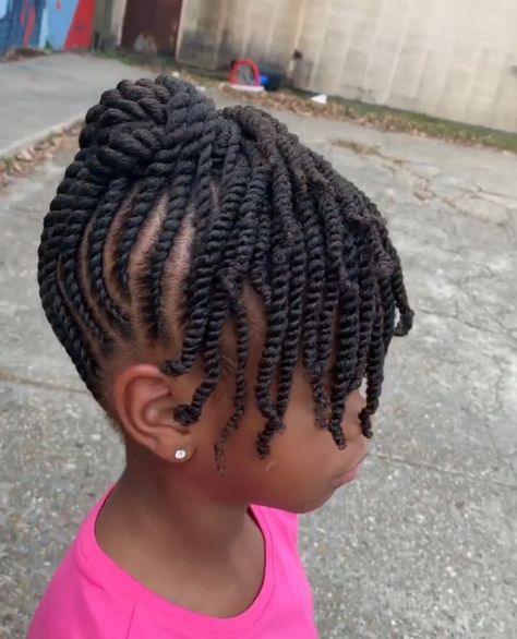 Little Black Girls Hairstyles Natural 4c, Toddler Twist Hairstyles, Flat Twist Hairstyles For Kids, Kids Twist Hairstyles, Hairstyle For Children, Fitness Hairstyles, Kids Cornrow Hairstyles, Flat Twist Styles, Cornrow Hairstyle