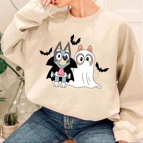 Buy Bluey Halloween Shirt, Cute Ghost Bluey Shirt, Trick Or Treat Shirt on TikTok Shop. Discover more great prices on TikTok Shop. Bluey Shirt, Bluey Halloween, Tiktok Shop, Halloween 2024, Cute Ghost, Family Outfits, Halloween Shirt, Sew-in Labels, Unisex Shirt