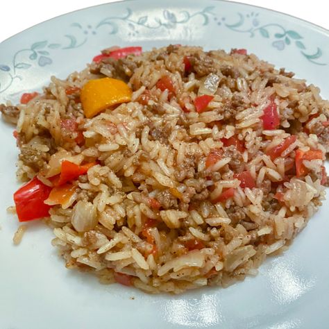 Easy Low Sodium Beef & Rice Skillet: A One-Pot 30-Minute Meal - Living the Low Salt Life Low Sodium Meals Easy, Low Sodium Meals, Heart Healthy Recipes Low Sodium, Ground Beef Rice, Breakfast Soup, Beef Rice, Rice Skillet, Kidney Friendly Foods, Low Salt