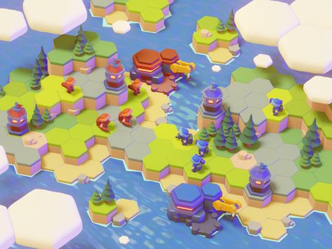 Hex Map Tiles, Hexagonal Map, Hexagon Game, Hex Map, Mobile Cartoon, Grid Game, Cube World, Strategy Map, Map Games