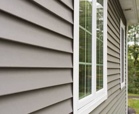 Cement Fiberboard Siding, Vinyl Siding Ideas Exterior, Vynil Siding, House Siding Options, Cement Board Siding, Vinyl Exterior Siding, Concrete Siding, Composite Siding, Siding Ideas