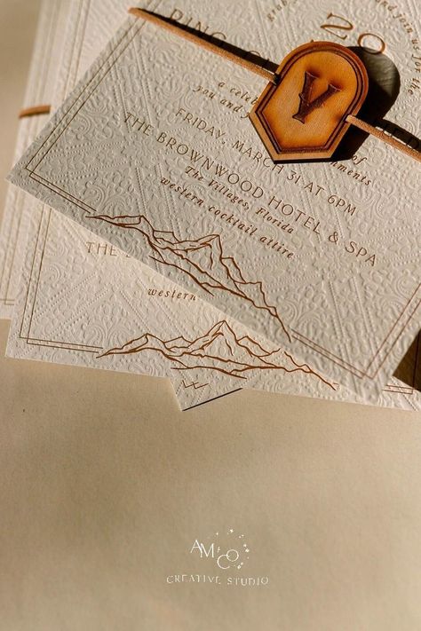 Modern Ranch Wedding, Leather Invitation, Leather Wedding Invitations, Modern Western Wedding, Western Chic Wedding, Western Branding, Western Wedding Invitation, Western Wedding Invitations, Cowboy Chic