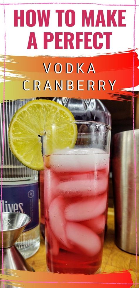 Vodka and Cranberry go together so well. This quick and easy recipe for a Vodka Cranberry Cocktail is going to hit the spot. #drinks #cocktails #vodka Easy Cocktail Recipes Vodka, Vodka Recipes Easy, Vodka Cran, Vodka Cranberry Cocktail, Cranberry Recipe, Cranberry Juice And Vodka, Halloween Summer, Cocktails Vodka, Vodka Cranberry