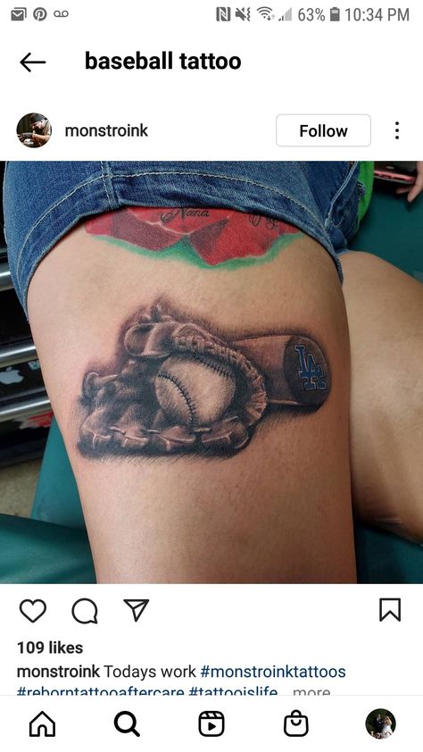 Baseball Glove Tattoo Ideas, Aiden Tattoo, Ballet Shoes Tattoo, Grandpa Tattoo, Baseball Tattoo, Baseball Tattoos, Shoe Tattoos, Baseball Mitt, Remembrance Tattoos