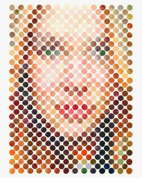 Photoshop-Mosaic Dot Portrait, Outline Pictures, Graphisches Design, Graphic Design Collection, Mosaic Artwork, Mosaic Designs, Design Graphique, Mosaic Patterns, Dots Art