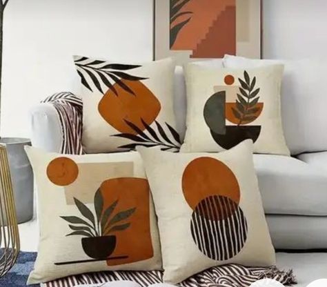 Leaf Pillow, Abstract Sunset, Bedroom Couch, Olive Leaves, Chic Pillows, Wall Stickers Living Room, Outdoor Pillow Covers, Outdoor Living Room, Abstract Throw Pillow