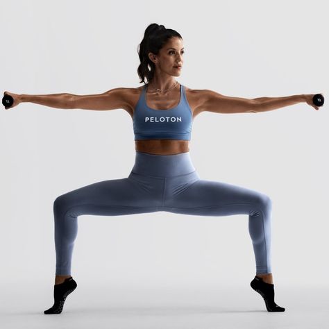 Hannah Corbin on Why Peloton's Barre Classes Bring a "New Spicy Vibe" to the Workout Hannah Corbin, Barre Exercises At Home, Toned Legs Workout, Arm Challenge, Morning Yoga Flow, Barre Classes, Popsugar Fitness, Barre Workout, Workout Session