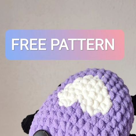 Anastasia on Instagram: "Are you scared of bugs? 😁 This one will make your heart sparkle 💜  Inspired by talented - @friskwolfiecustoms   #freepattern #amigurumipattern #amigurumitoys #beetle #crochetpattern" Amigurumi Insects, Crocheted Dolls, Are You Scared, Crochet Bookmarks, Crochet Patterns Free Blanket, August 21, Amigurumi Free, Amigurumi Toys, Amigurumi Free Pattern