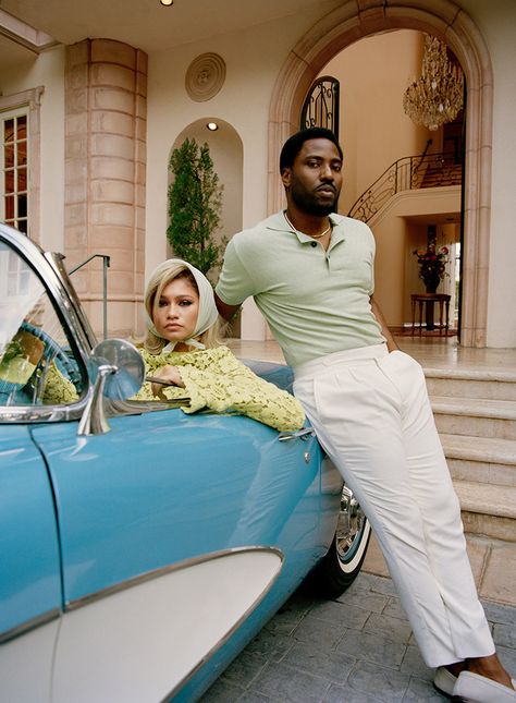 Zendaya Nadine Ijewere, Slim Aarons Photos, John David Washington, David Washington, Mode Zendaya, Slim Aarons, Black Actors, W Magazine, Priscilla Presley