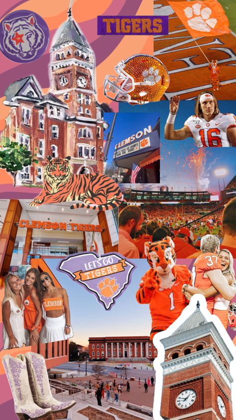 #clemsonuniversity 🐅💜 #clemsontigers #collegeaesthetic Clemson University Aesthetic, Clemson Aesthetic, Clemson University Campus, Clemson Campus, Clemson College, Senior Season, University Aesthetic, College Aesthetic, Clemson University