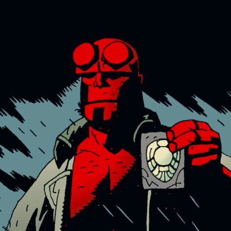 Hellboy Panels, Hellboy Comic Panels, Hellboy Comic Art, Hellboy Mike Mignola, Mike Mignola Hellboy, Hellboy Fanart, Hellboy Comics, Negative Man, Hellboy Comic