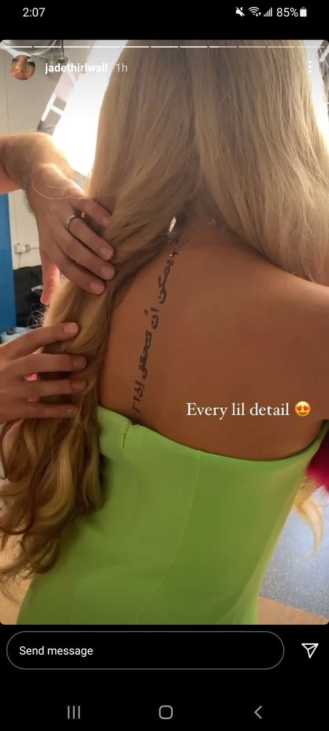 Jade Thirlwall Tattoo, Jade Thirlwall, Band Tattoo, Bff Goals, Tattoos Ideas, More Than Words, Little Mix, Back Tattoo, Ted Baker Icon Bag