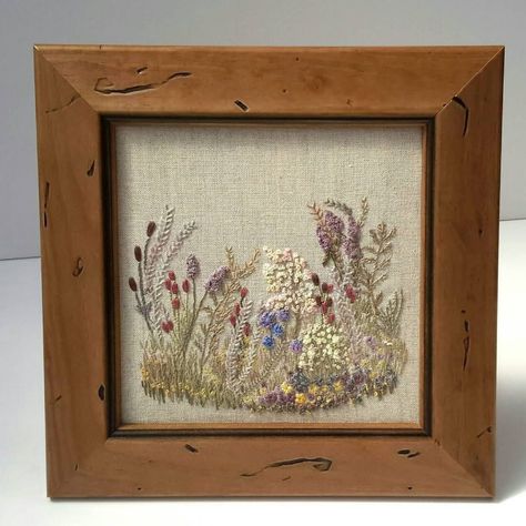 Framed Embroidery Wall Art, Unique Hand Embroidery, Hand Embroidered Gifts, Ceramic Frame, Embroidery Garden, Frame Embroidery, Heirloom Toys, Embroidery Wall Art, Heritage Crafts