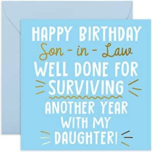 Happy Birthday Son In Law, Happt Birthday, In Laws Humor, Witty Banter, Birthday Card For Him, Birthday Cards For Son, Happy Birthday Friend, Happy Birthday Son, Sarcastic Jokes