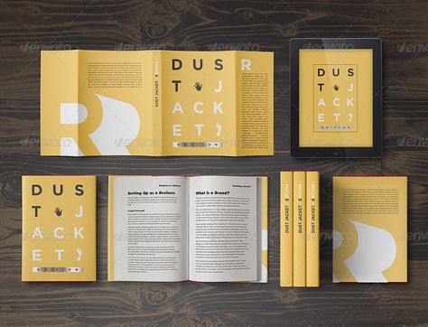 Book Mock-Up / Dust Jacket Edition | GraphicRiver Typographic Poster Design, Book Cover Mockup, Book Mockup, Graphic Design Books, Conference Design, Typographic Poster, Book Jacket, Book Design Layout, Book Sleeve