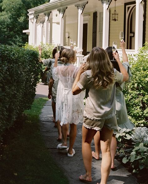 bridal party photos, bridesmaid dresses, outdoor wedding ceremony, wedding procession ideas, candid wedding photography, southern wedding venue, mismatched bridesmaid styles, wedding day excitement, bridal party candids, wedding photojournalism, garden wedding inspiration, emotional wedding moments, bridesmaid fashion, wedding party shots, rustic wedding ideas Bridesmaid Dresses Outdoor Wedding, Southern Wedding Venues, Wedding Procession, Emotional Wedding, Party Shots, Mismatched Bridesmaids, Garden Wedding Inspiration, Wedding Photojournalism, Bridal Party Photos